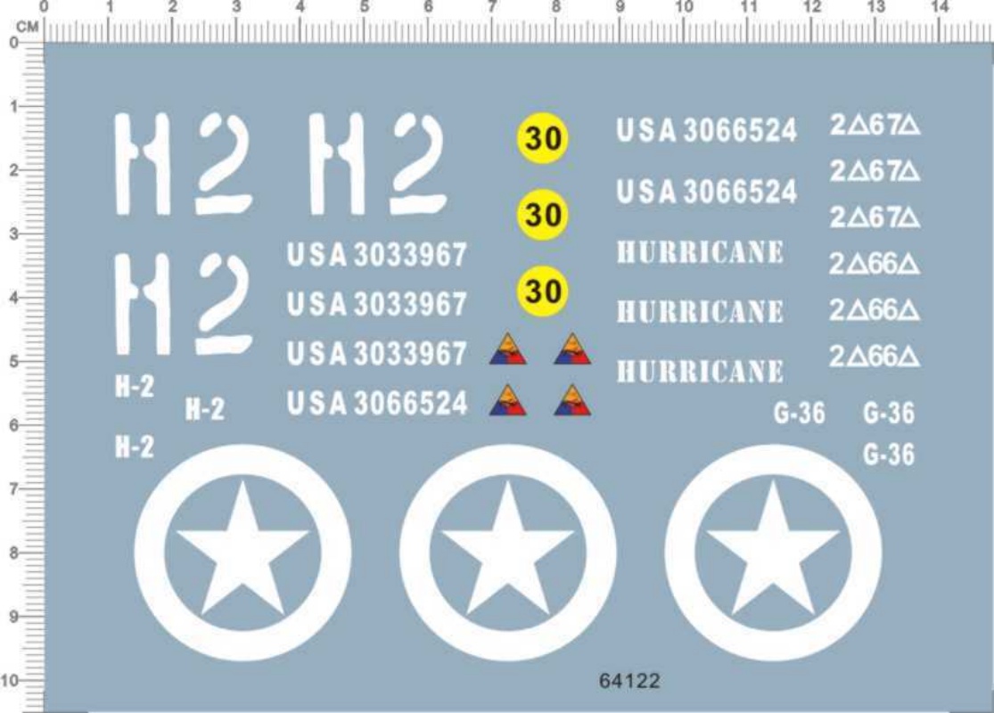 Model Kit Water Decal - Waterglijbaan sticker voor 1/16 1/18 schaal