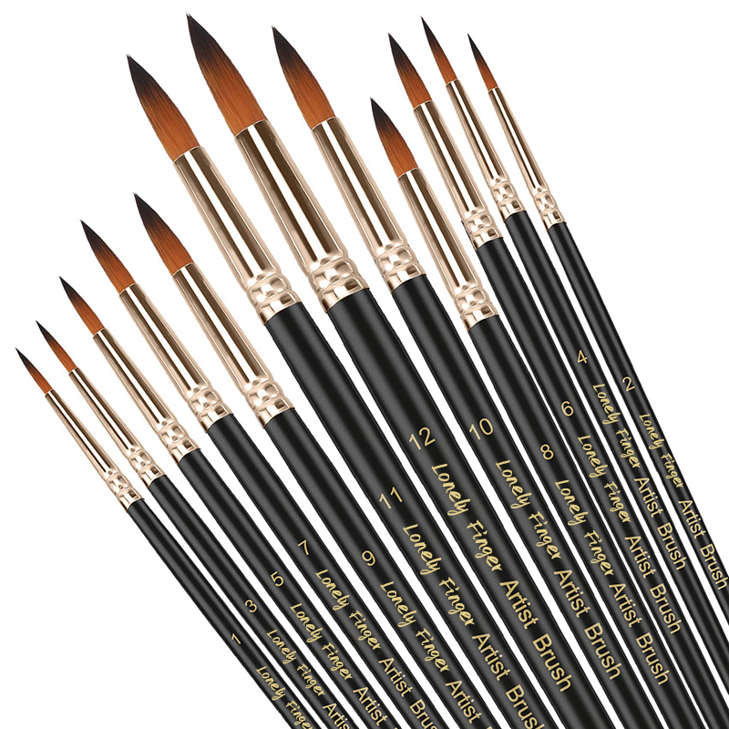 Model Kit Acrylic Paint - 12/24/48 Stuks Penselen Set Professionele Kwast