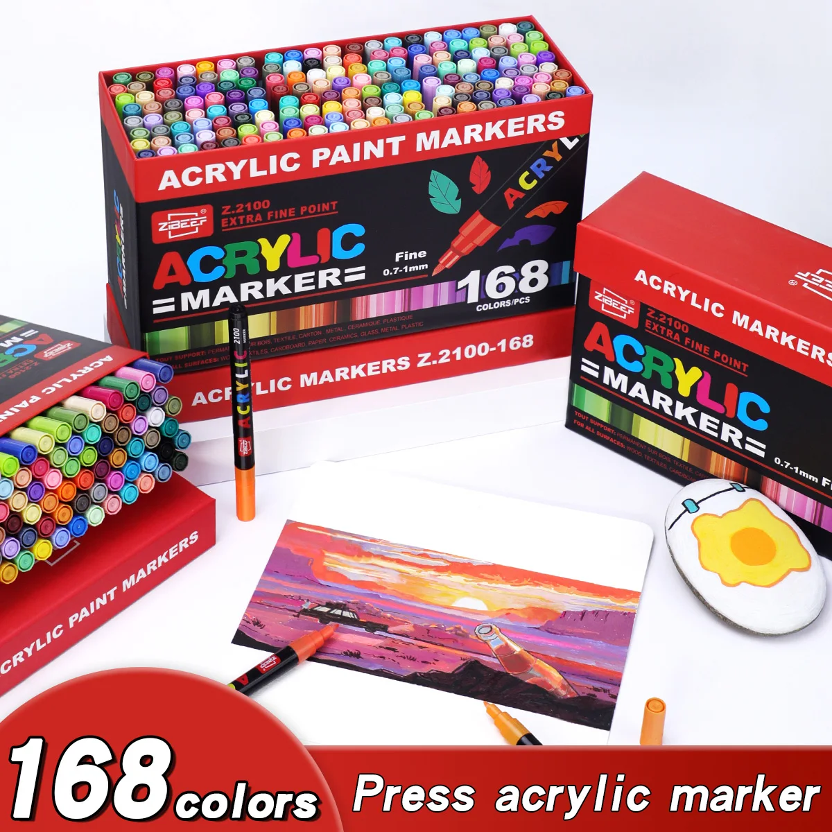 Model Kit Acrylic Paint - 36-240 kleuren acrylverf stiftenset, markers voor
