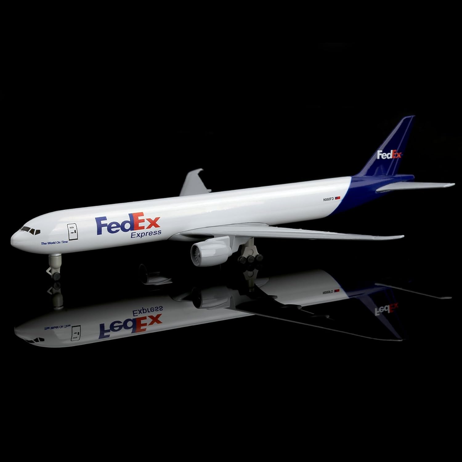 Model Kit Airplane - 20cm FedEx B777 vliegtuigmodel bouwpakket 1/300