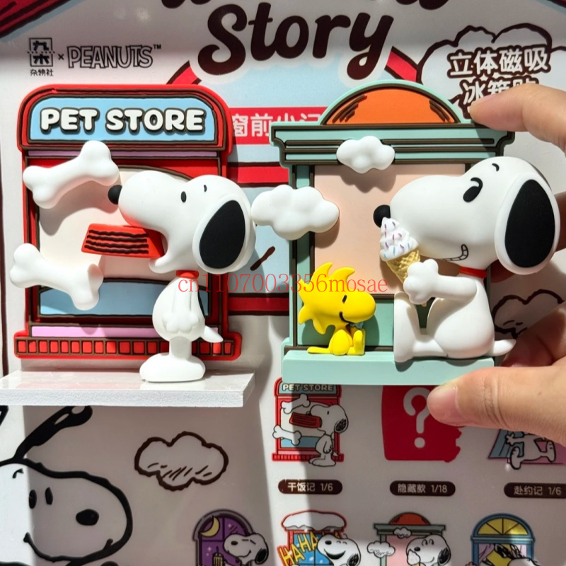 Model Kitchen Set Pvc - Peanuts Snoopy koelkastmagneet Blind Box Anime