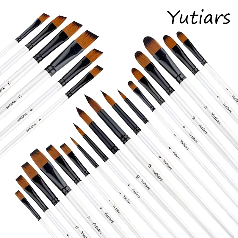 Model Kit Acrylic Paint - Yutiars professionele kunstenaar penseelset - 6/24