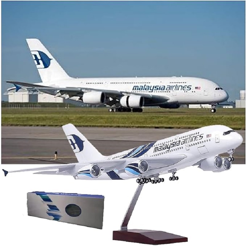 Model Kit Simulator - Schaal 1:160 Malaysia Airlines A380 Metalen
