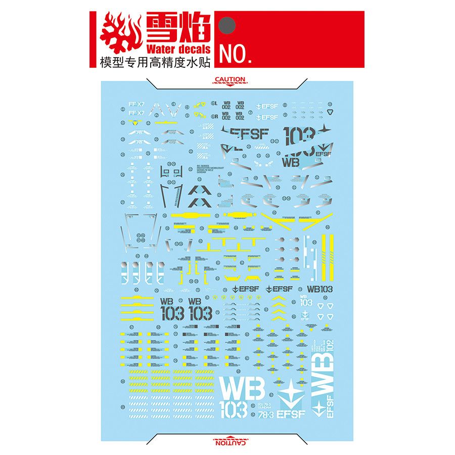 Model Decals Studio PGU RX-78- - Model Kit Water Decal recensie en prijs