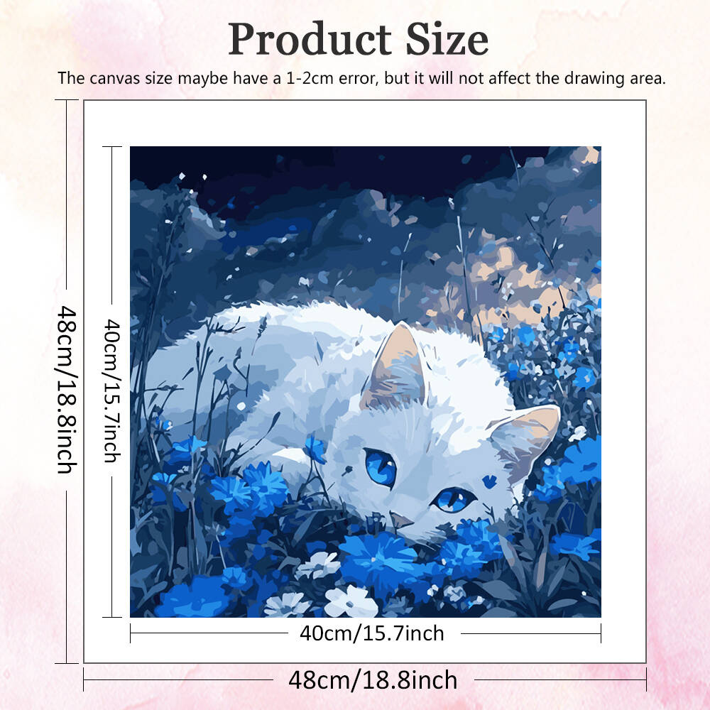 DIY schilderij van nummers kat - Model Kit Acrylic Paint recensie en prijs