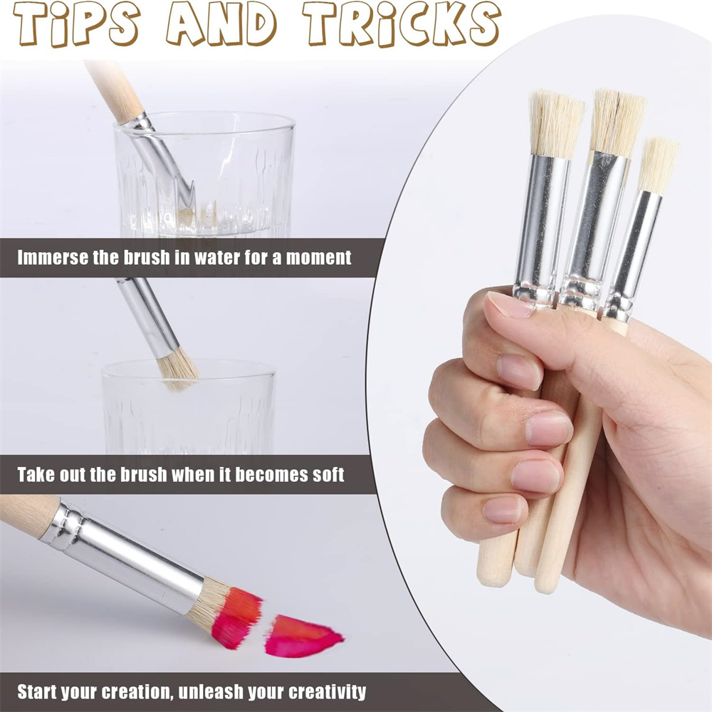 6/12/18 stuks stencil penselen - Model Kit Acrylic Paint recensie en prijs