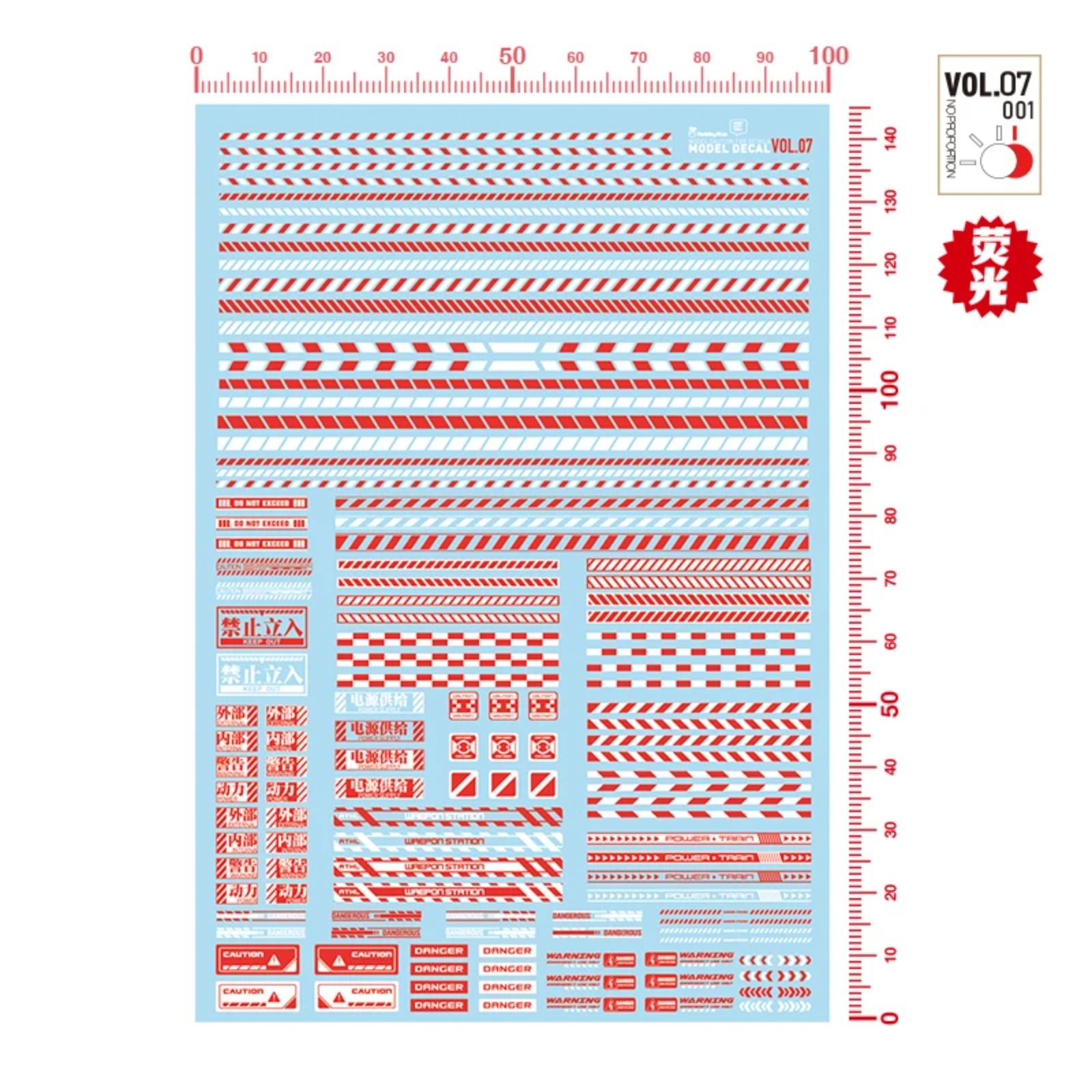HOBBY MIO VOL7-001 ~ 003 Fluor - Model Kit Water Decal recensie en prijs