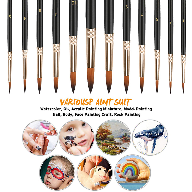 12/24/48 Stuks Penselen Set Pr - Model Kit Acrylic Paint recensie en prijs