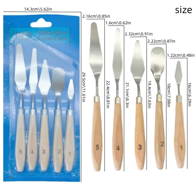5-delige set schilderspachtels - Model Kit Acrylic Paint recensie en prijs