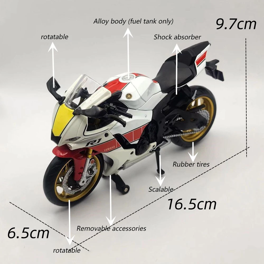 1/12 Schaal Yamaha YZF-R1M Mot - Model Kit Yamaha recensie en prijs