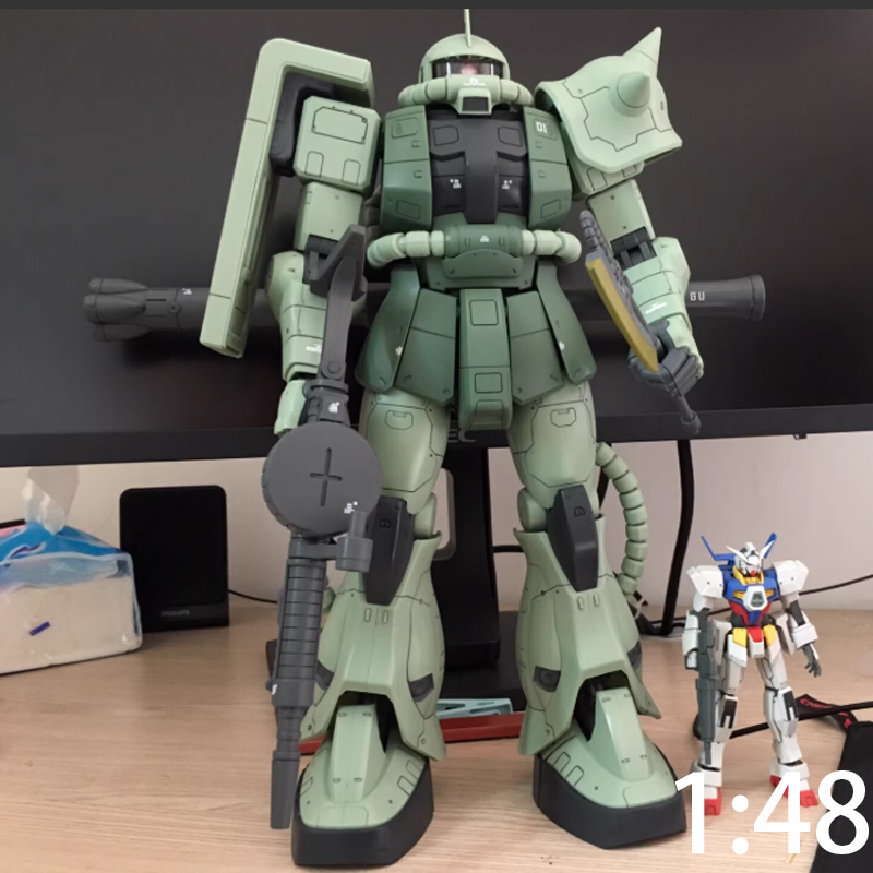 Hot 1/48 MEGA Zaku II Assembly - Model Kit Water Decal recensie en prijs