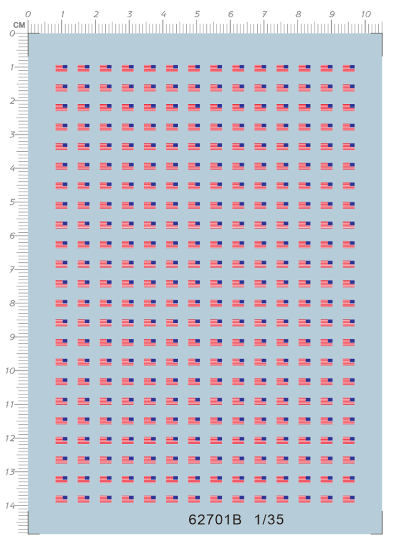 1/35 schaal USA nationale vlag - Model Kit Water Decal recensie en prijs